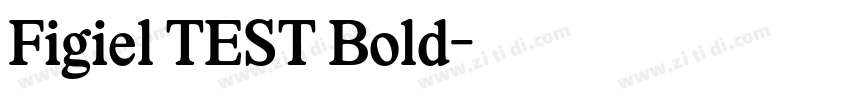 Figiel TEST Bold字体转换